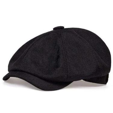 Imagem de Boina Masculina Estilo Italiano Retrô  Algodão Leve com Aba Frontal  L