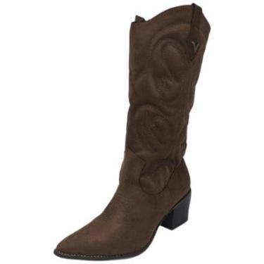 Imagem de Bota Feminina Country Conforto Elegante Resistente Via Marte-Feminino
