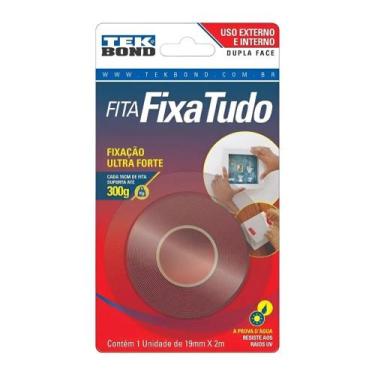 Imagem de Fita Dupla Face Acrilica 12mm 2mt Externa Fixa Tudo Tekbond