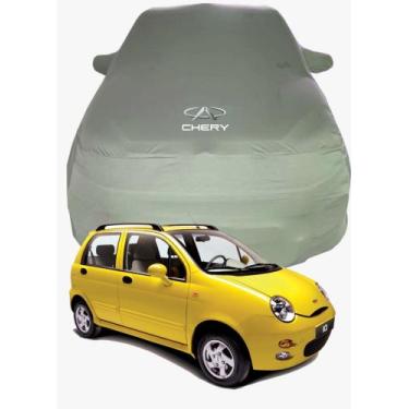 Imagem de Capa de Carro Chery QQ Tecido  Lycra Premium - Cadilhe Capas, Cinza Ch