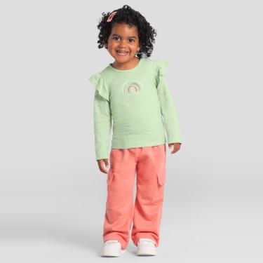 Imagem de Blusa infantil menina de arco-íris Brandili-Feminino