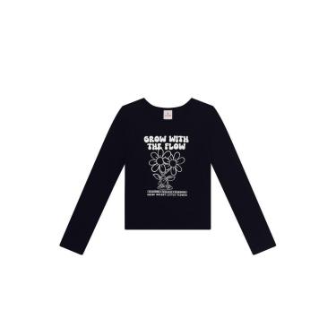 Imagem de Blusa infantil menina em malha com flores Brandili-Feminino