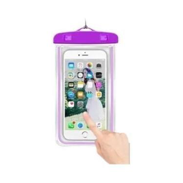 Imagem de Capa De Telefone Portátil À Prova d'Água, Bolsa Luminosa Subaquática C