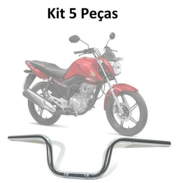 Imagem de Kit 5 Guidão Suporte De Pesinho Cg 160/150/125 Titan Fan Start Cargo -
