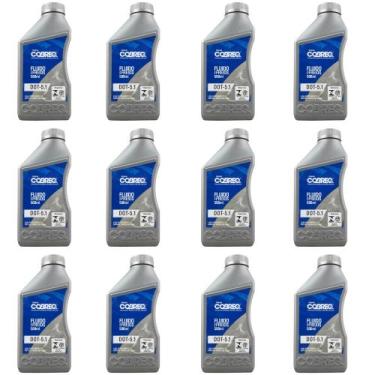 Imagem de Kit 12 Fluido Óleo Liquido Reservatório Freio Dot5 500ml Cobreq