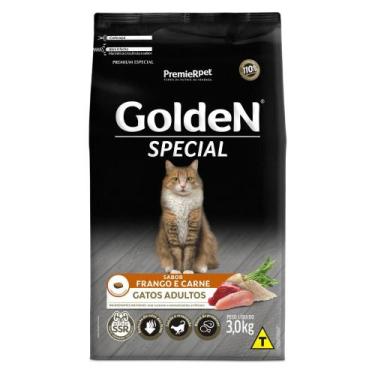 Imagem de Ração Golden Special Para Gatos Adultos Frango E Carne 3Kg - Premier