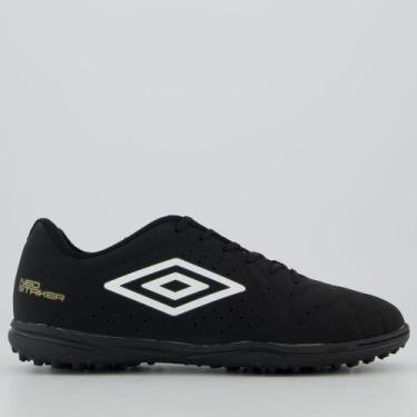 Imagem de Chuteira Umbro Neo Striker II Society Preta e Dourada, 41