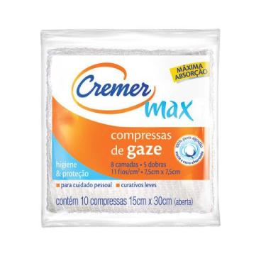 Imagem de Compressa Estéril 13 Fios 10x10 cm Cremer 10 Unidades
