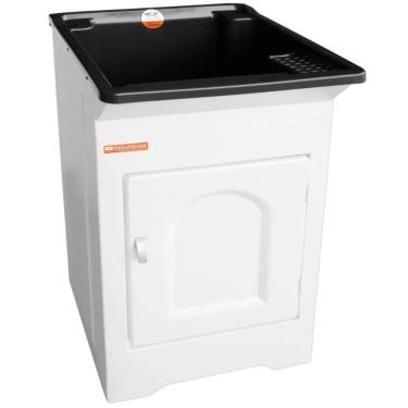 Imagem de Tanque para Lavanderia com Gabinete 26L Pequeno Lavar Roupas