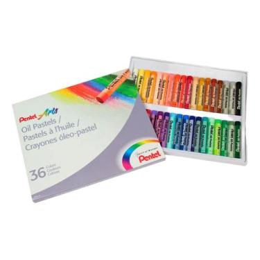 Imagem de Giz Pastel Oleoso 36 Cores PENTEL Arts - PHN-36