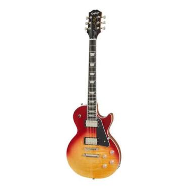 Imagem de Guitarra epiphone lespaul modern figured orange magma fade