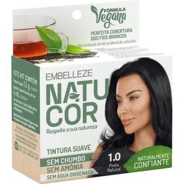 Imagem de Tintura Vegana Natucor Embelleze, Preto Natural 1.0