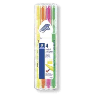 Imagem de Caneta Staedtler Triplus Highlighter Textmarker 4 Cores