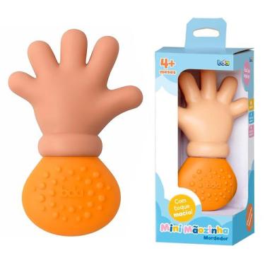 Imagem de Mini Mãozinha Mordedor Macio Para Bebês Brinquedo Sensorial Dentição -