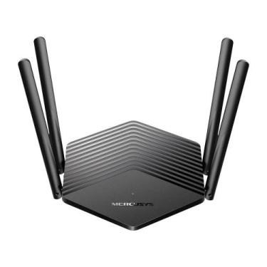 Imagem de Roteador Mercusys Mr80x Wi-fi 6 Ax3000 Gigabit Dual Band, Preto - MR80