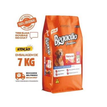 Imagem de Ração para Cachorro Begacão Natural 7 KG - DANÊS