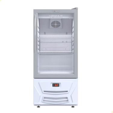 Imagem de Expositora de Bebidas VVCD 100L LED Degelo Automático 4 Prateleiras Branca 220V Venax