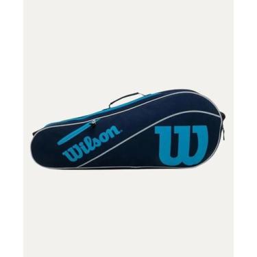 Imagem de Raqueteira Wilson Advantage III Triple, Azul