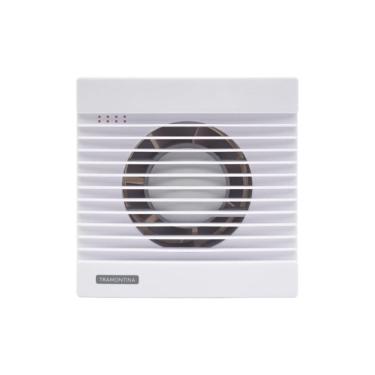 Imagem de Exaustor para Banheiro Perfecta Baixo Ruído Aletas Anti Retorno Branco Tramontina 75M³-H 15CM 110V