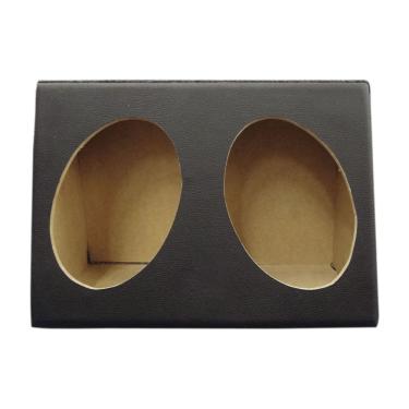Imagem de Caixa para Alto-Falante Invertida para Pick-up com Espaço para 2 Alto-Falantes 6x9 e Duto Retangular Acarpetada Caixaria