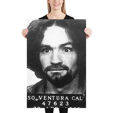 Imagem de Tony Rubino Pôster Vertical Charles Manson 1969 24x36 Matte Indoor Quarto, Escritório em Casa