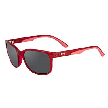 Imagem de Óculos de sol Berkley Ber004 Ber004 polarizado feminino para pesca, vermelho cristal brilhante/fumaça