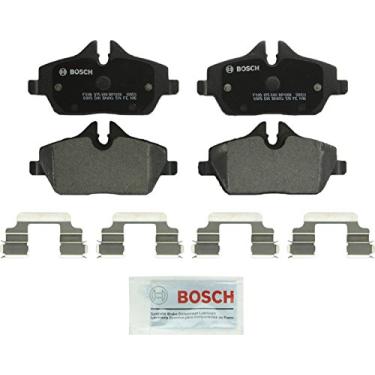 Imagem de BOSCH BP1308 QuietCast Premium Conjunto de pastilhas de freio a disco semimetálicas – Compatível com BMW 118i, 120i; Mini Cooper; FRONTAL