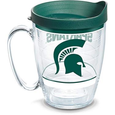 Imagem de Tervis Feito nos EUA com parede dupla do estado de Michigan University MSU Spartans copo isolado mantém as bebidas frias e quentes, 700 ml, tradicional