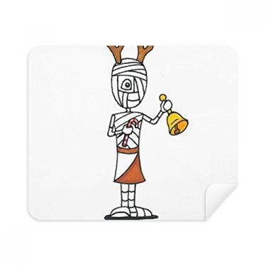 Imagem de Mummy Antlers Horus Bell Pano de limpeza para muletas Limpador de tela 2 peças Tecido de camurça