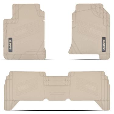 Imagem de Tapete Borracha 3 Peças Borracha Bege Hilux Sw4 2012 2013