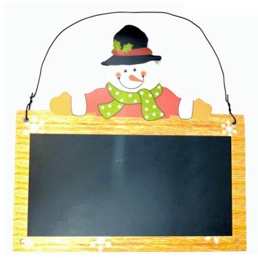 Imagem de Enfeite Quadro Do Papai Noel Natal 18cm - un