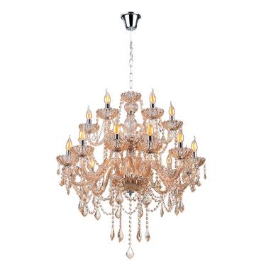 Imagem de Lustre Candelabro Cristal Legítimo Maria Tereza Nice 18 Lâmpadas E14