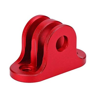 Imagem de adaptador de câmera de suporte de computador,Adaptador de montagem combinada de bicicleta, compatível com câmera de ação Gopro Sport e montagem Bryton(Red)