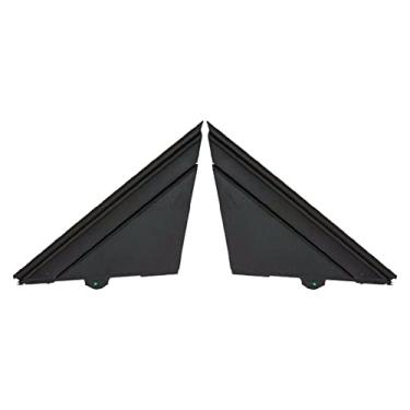 Imagem de Baoblaze 2X capa de espelho de porta de carro capa de substituição para Fiat 500 2012-2019 1SH17KX7AA 1SH16KX7AA, preto fosco