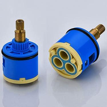 Imagem de Cartucho de torneira de disco de cerâmica de 33 mm de plástico para torneira de chuveiro, torneira misturadora de pia de banheiro