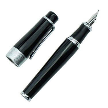 Imagem de Caneta-tinteiro Duke 2009 Fina, ponta dobrada, azul, preto e roxo Cor tamanho, Preto, Bent Nib