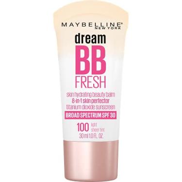 Imagem de Maybelline Dream Fresh Skin Hydrating BB cream, 8-in-1 Skin Perfecting Beauty Balm with Broad Spectrum SPF 30, Sheer Tint Coverage, Oil-Free, Light, 1 Fl Oz