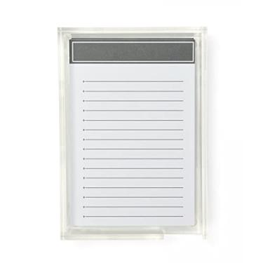 Imagem de russell+hazel Bandeja de acrílico e cinzas de carvão, materiais de escritório, 12 x 17 x 3 cm, com 50 cartões e 1 bandeja