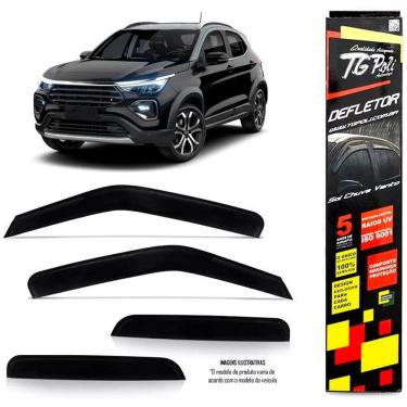 Imagem de Calha Chuva Defletor TG Poli Fiat Pulse 2021 em Diante - 4 Portas