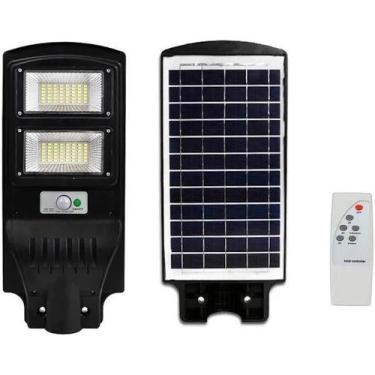 Imagem de Luminaria Publica Poste Energia Solar 120W Sensor E Controle - Asus