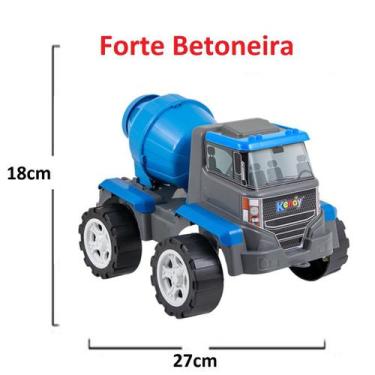 Caminhão De Brinquedo Betoneira Gigante Articulada Concreto no Shoptime