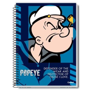 Imagem de Caderno Credeal 10X1 Popeye Espiral 160 Folhas