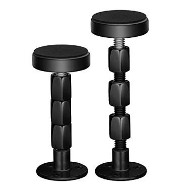 Imagem de (3cm - 12cm ) - 2PCS Black Adjustable Bed Frame Anti-Shake Tool , Headboard Stoppers with Free Furniture Pads and Screws, No More Creaking, Protect The Wall from Banging, Easy to Instal (3cm - 12cm )