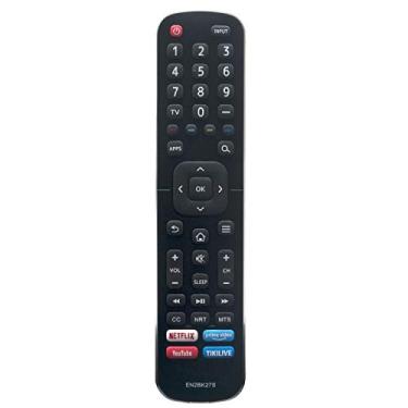 Imagem de Controle remoto de substituição EN2BK27S – Aiditiymi EN2BK27S – Substituição de controle remoto para Smart TV com Netflix, Prime Video, YouTube e teclas de aplicativo Tikilive