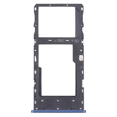Imagem de Bandeja de cartão SIM + bandeja de cartão Micro SD para TCL Plex T780H (azul)