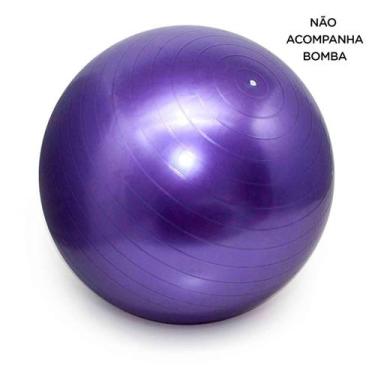 Imagem de Bola Pilates Yoga Abdominal Ginástica Fitness 65 Cm S/ Bomba Roxo - 36