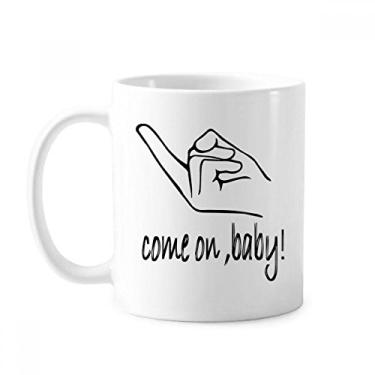 Imagem de Black Seduce Caneca com gestos personalizados cerâmica café porcelana xícara de café louça