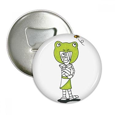 Imagem de Emblema multifuncional com ímã de geladeira, chapéu de sapo, múmia egípcia, Hórus, sapo