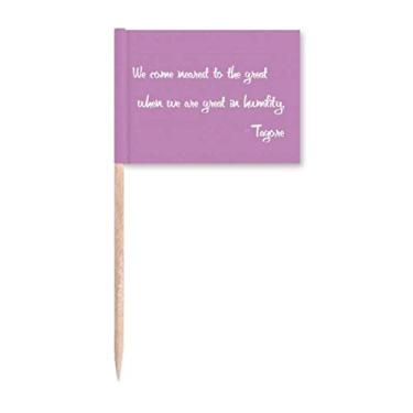 Imagem de Qoutes Famous People Healing Humility Great Toothpick Flags Marker Topper Party Decoration
