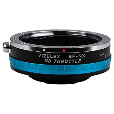 Imagem de Adaptador de acelerador Vizelex ND da Fotodiox Pro - Lente Canon EOS (EF e EF-S) para Adaptador de câmera Samsung NX (como NX1, NX3000, NX30, NX300M) - com filtro ND variável embutido (ND2-ND1000)